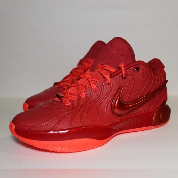 Nike Zoom LeBron XXI James Gang Bright Crimson Gym Red HF5951 600 Size 10 - Picture 10 of 11